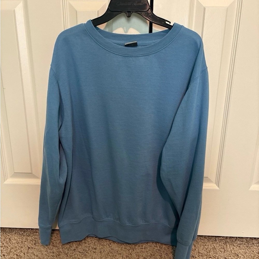 Men’s Women’s Unisex Blue MV Sport Sweatshirt Pullover Size Large L